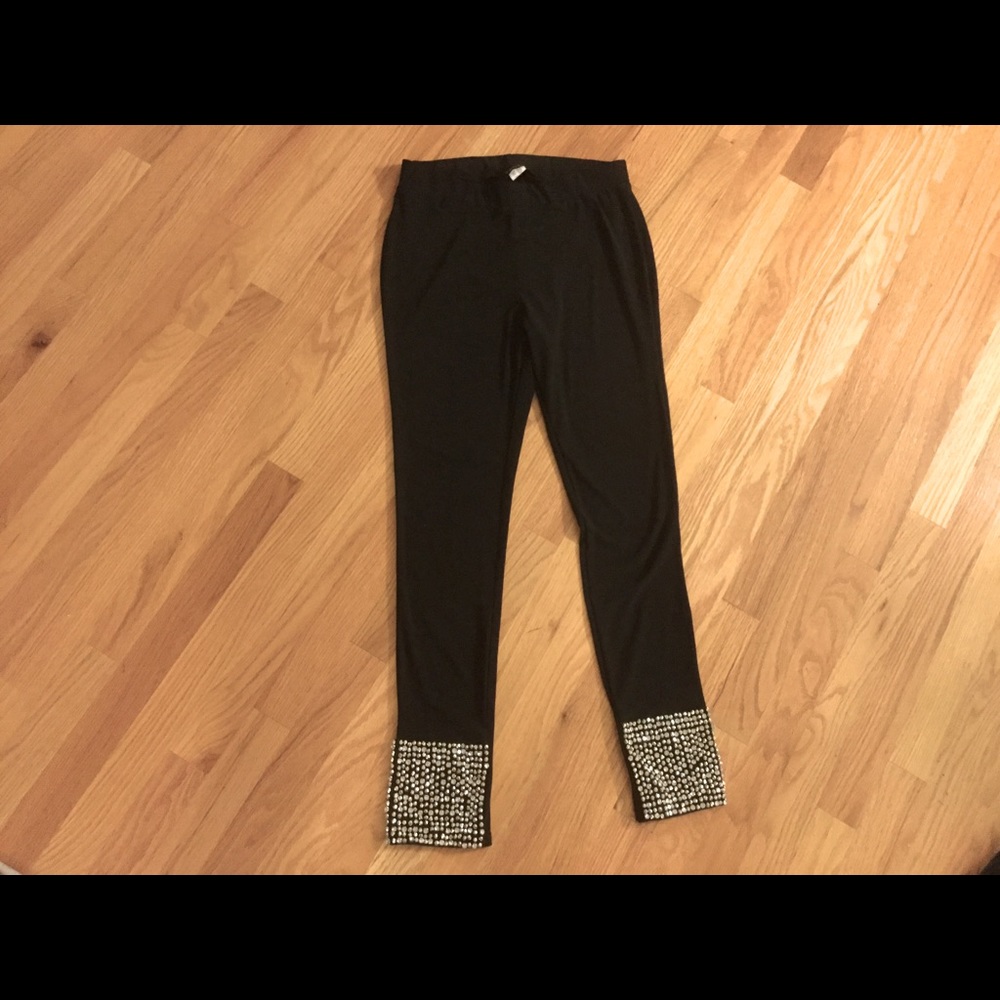 Fashion Black Leggings with Studs